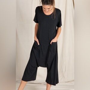 NATURAL LIFE Nomad Knit Charcoal Jumpsuit